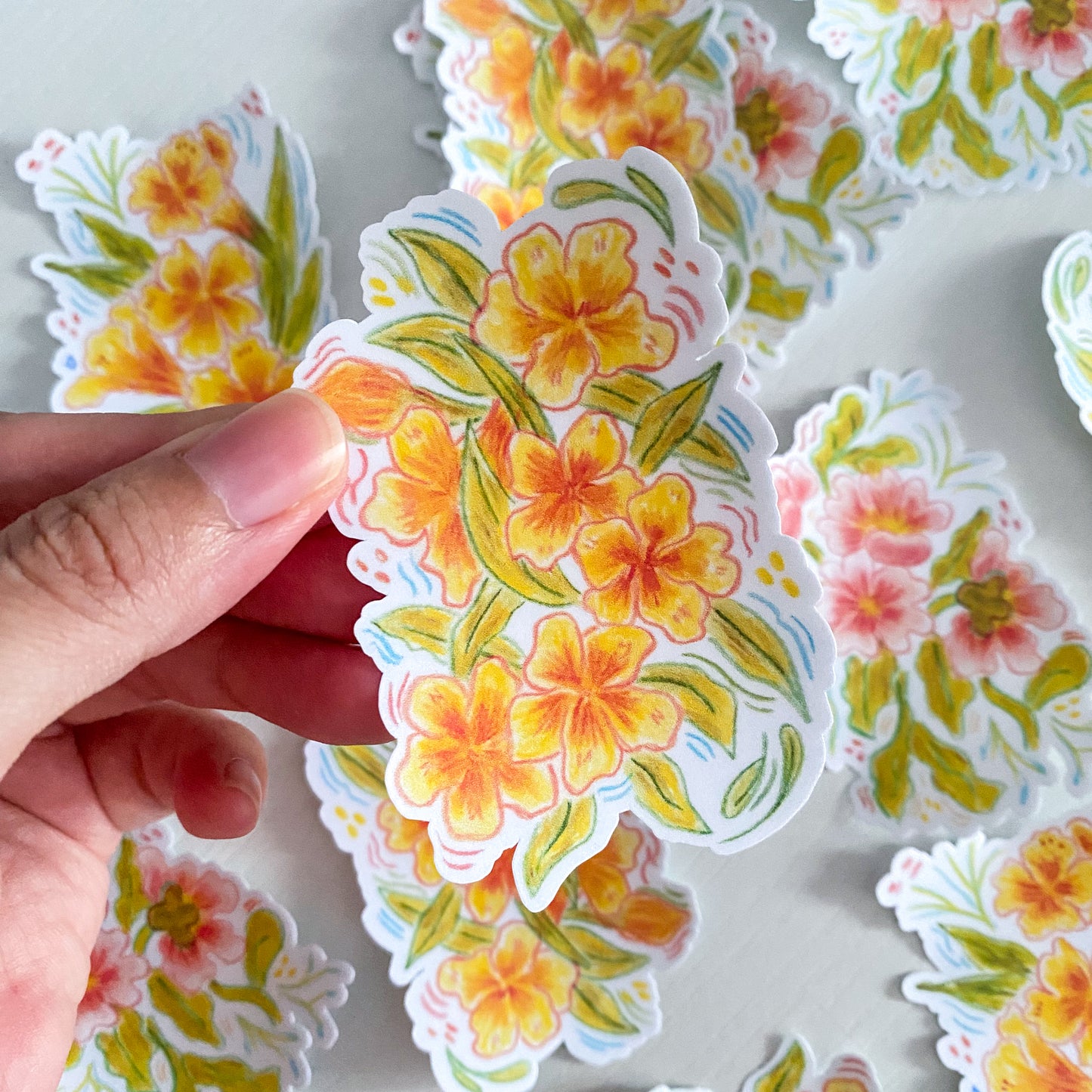 stickers | Yellow Florals