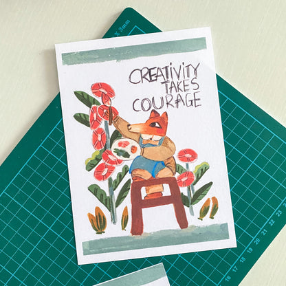 art print | "Creativity Takes Courage"