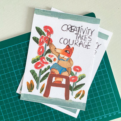 art print | "Creativity Takes Courage"