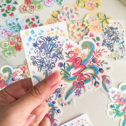 stickers | Holographic Snakes