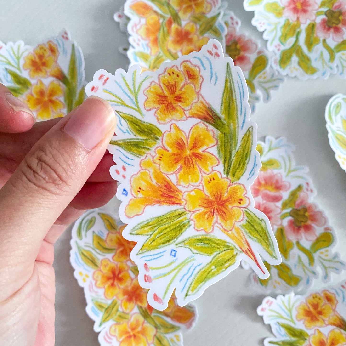 stickers | Yellow Florals